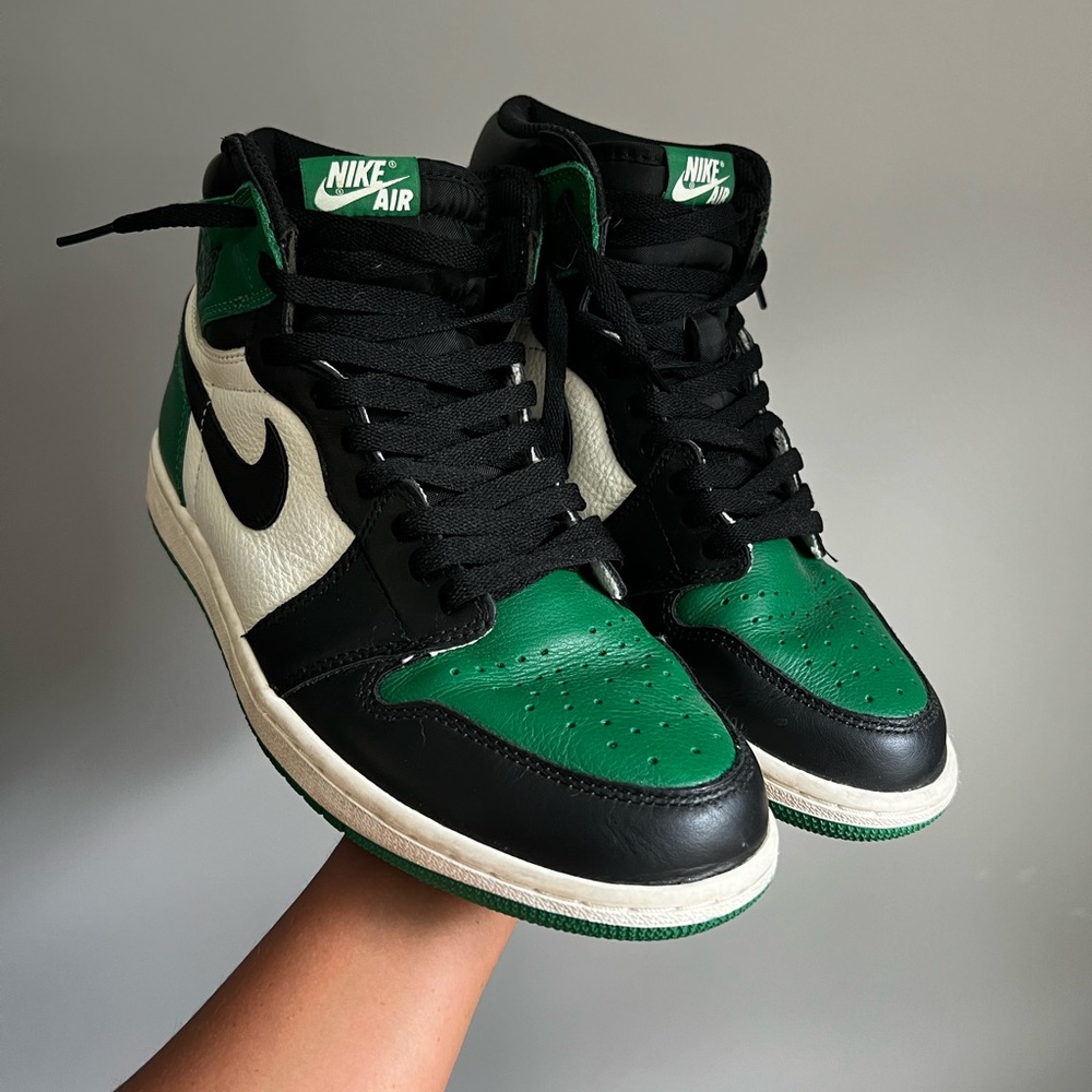 Nike Air Jordan High Top Sneakers - Green and Black